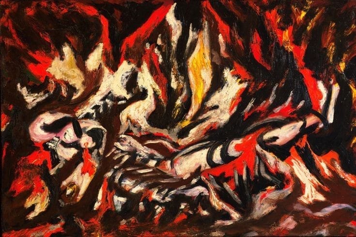 Jackson Pollock, The Flame, c. 1934-38, MoMA